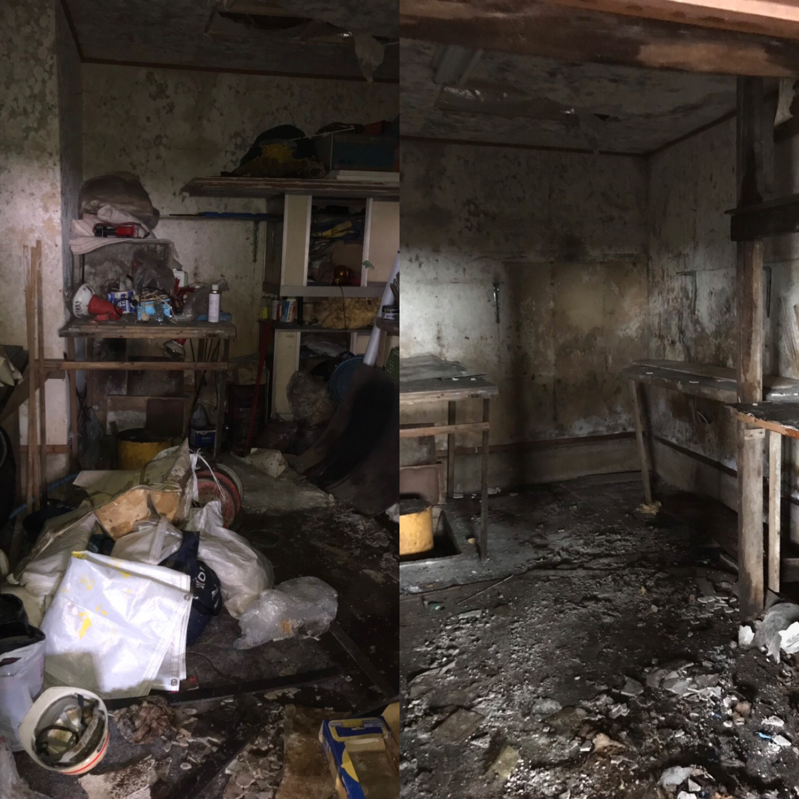 札幌市清田区解体残置物撤去