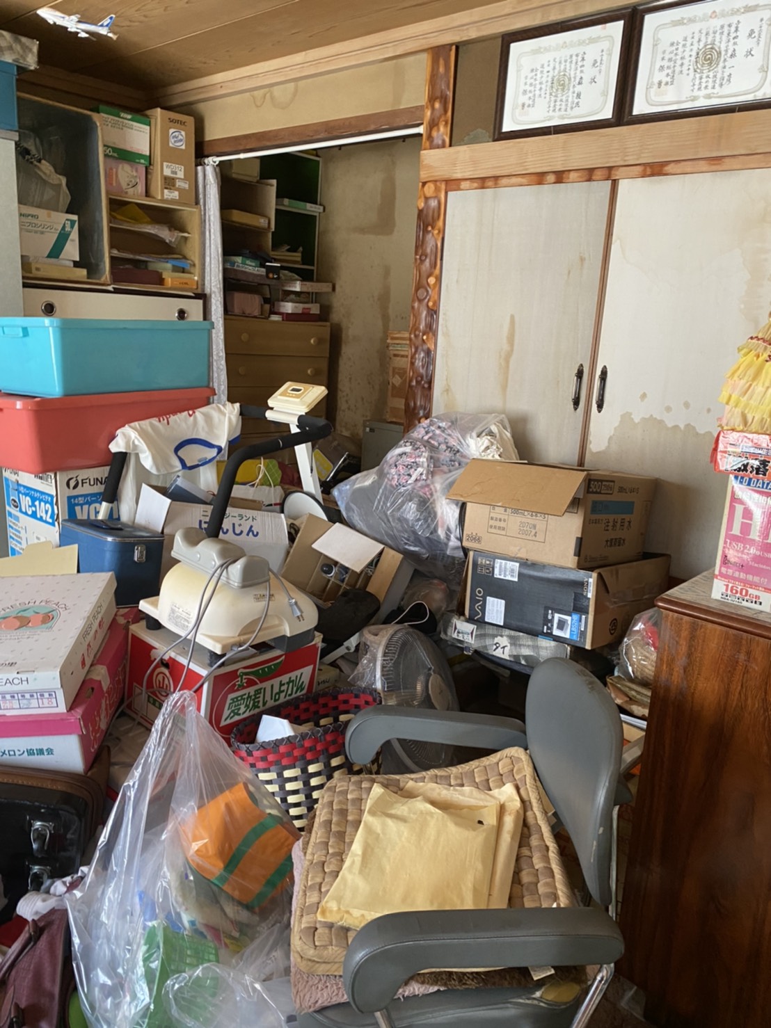 解体前残置物、遺品整理、生前整理