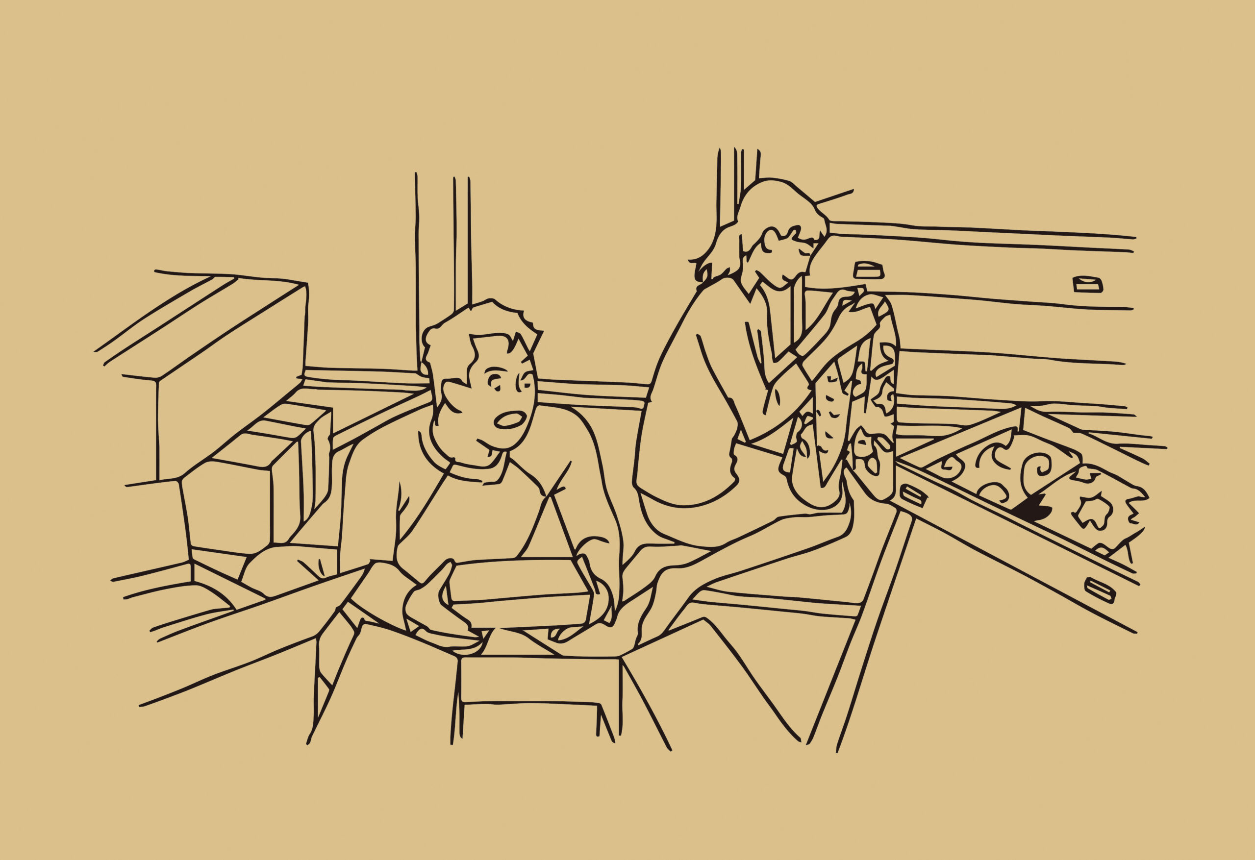 遺品整理作業風景札幌南区